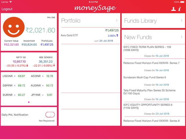 Moneysage for iPad