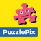 PuzzlePix is a puzzle game that allows users to create jigsaw puzzles out of any photo or picture