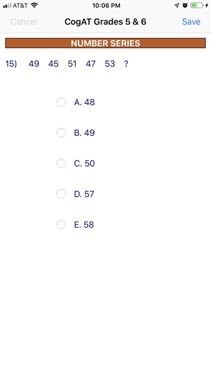 CogAT Grades 5 & 6 screenshot-9