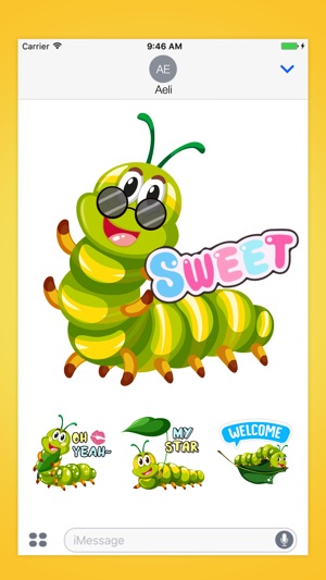 Caterpillar Crawling Stickers Pack(圖1)-速報App