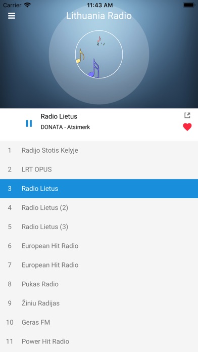 Lithuanian Radio FM: Lietuvos screenshot 2