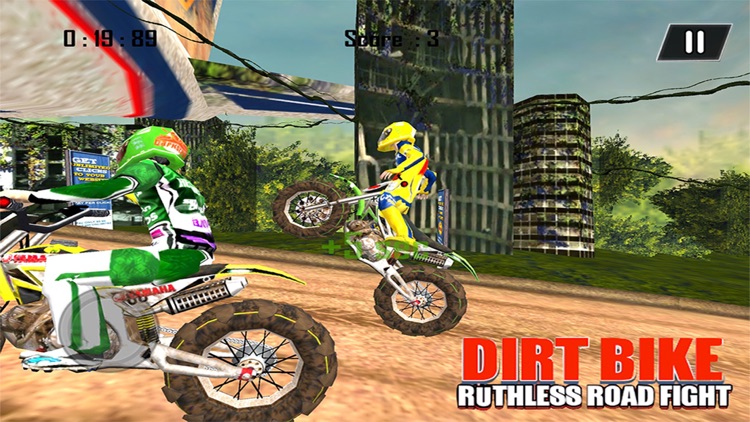 Dirt Bike Road Fight Racing