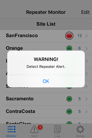 NEXEDGE Repeater Monitor - náhled