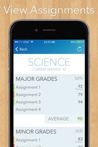 GradePro for grades screenshot 2