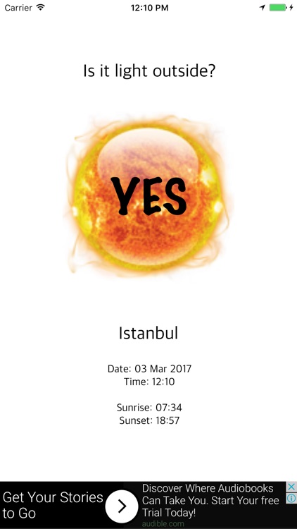 Is it light outside?