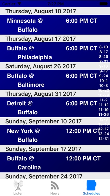 Buffalo Football Live - Radio, ,Schedule, News