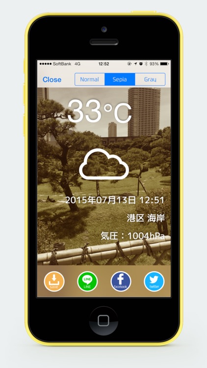 Transparent Thermometer