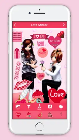 Game screenshot Love Sticker Booth hack