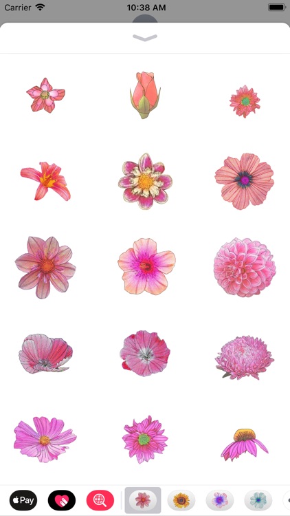 Pink Flower Sticker Pack