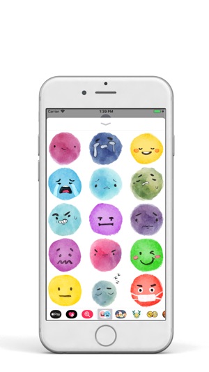 Watercolor EMoji Pack(圖3)-速報App