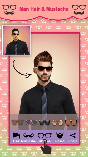 Men Hair Style Mustache Photo Editor(圖3)-速報App