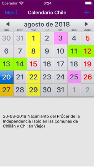 Calendario 2019 Chile(圖1)-速報App