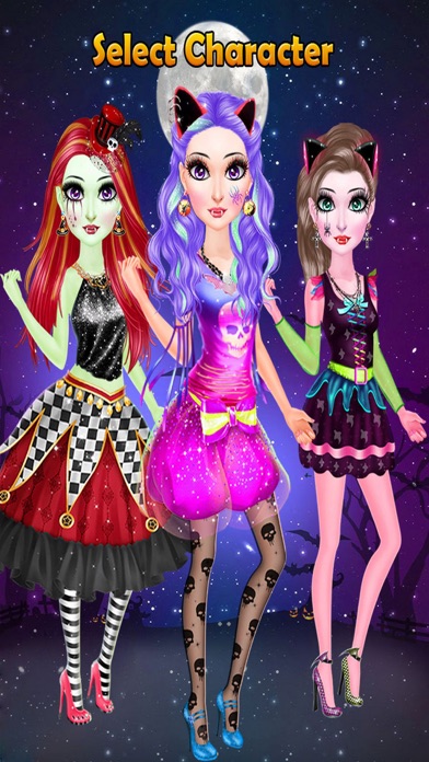 Monster Girls Makeup Dress Up screenshot 2