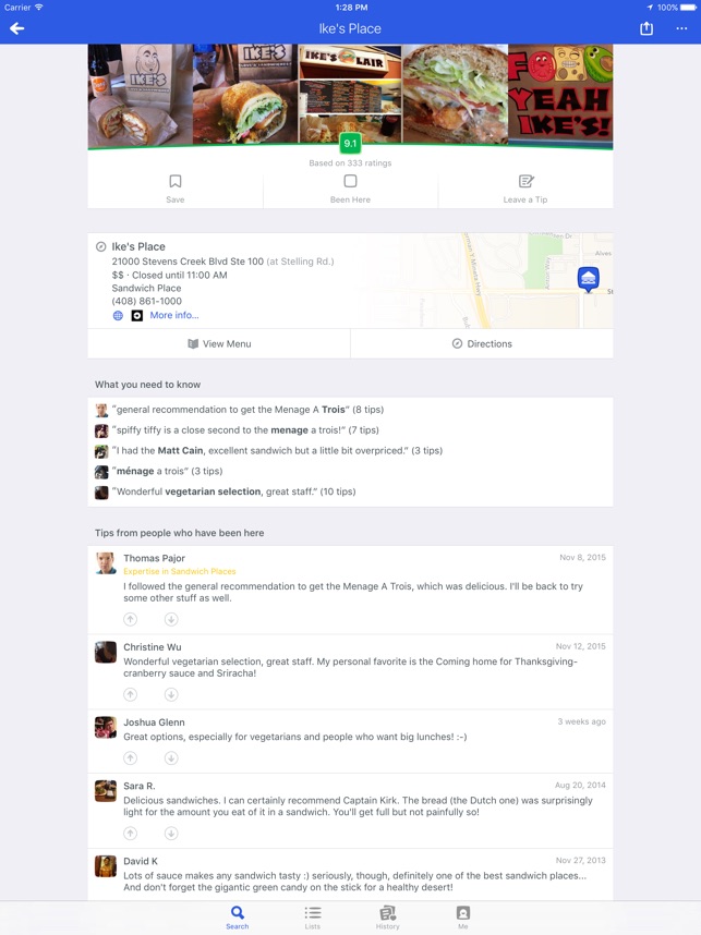 foursquare city guide im app store foursquare city guide im app store