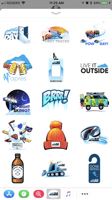 Blue Mountain - Sticker Pack screenshot 2