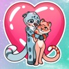 Cats Couple! Stickers