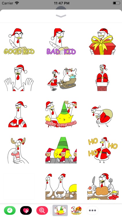 Chicken Bro Merry Xmas Sticker