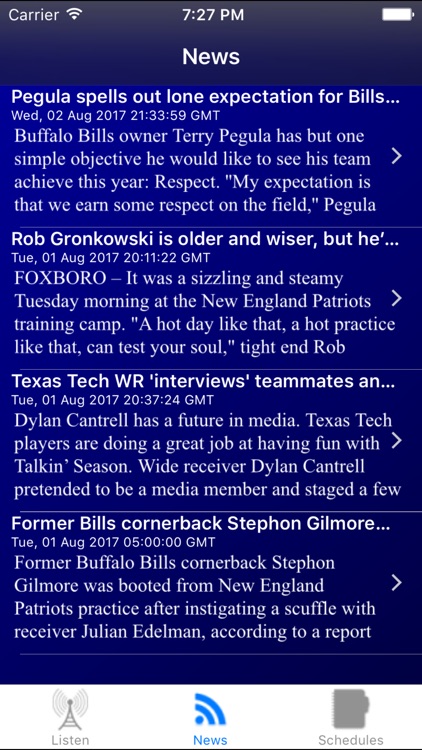 Buffalo Football Live - Radio, ,Schedule, News screenshot-3