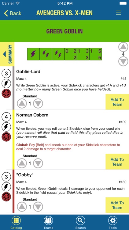Sidekick for Dice Masters