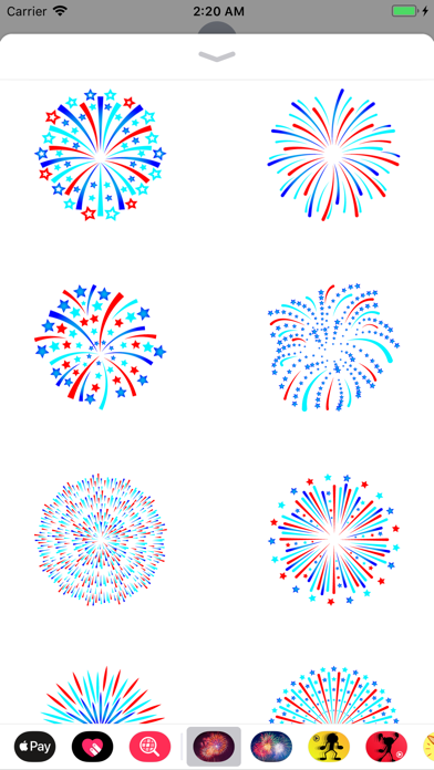 Animated Fireworks SMS GIF App screenshot 3