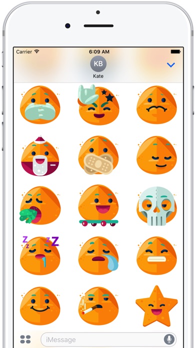 Flat Emoji Stickers Pack screenshot 2