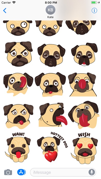 Biggie Pug Emoji screenshot 4