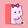 Nana - Pink Cat Emoji GIF