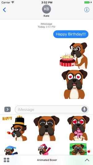 Animated Boxer Stickers for iMessage(圖3)-速報App