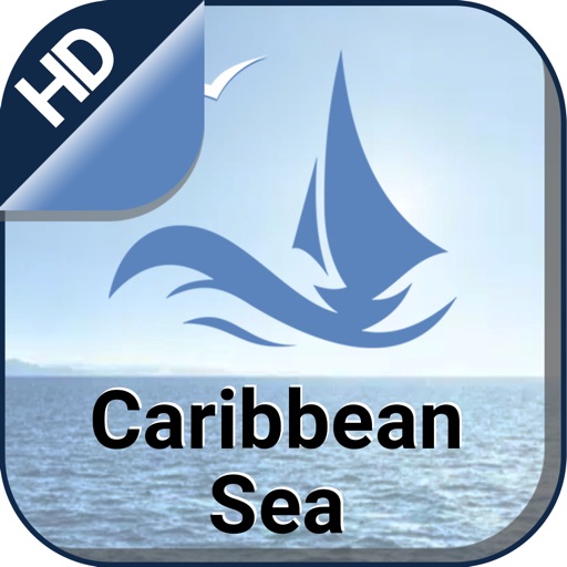 Caribbean Sea fishing charts icon