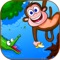 A Silly Monkey - cut the vines and swing from rope to rope to land on the island!