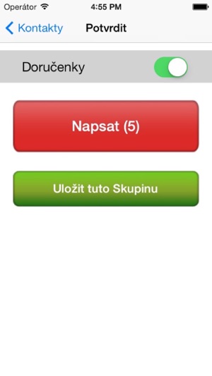 Skupinové SMS s Doručenkou(圖3)-速報App