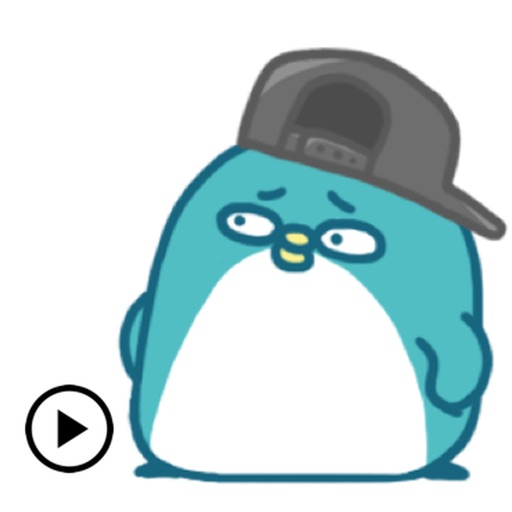 Animated Funny Penguin Sticker icon