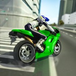 街道摩托车车手3D