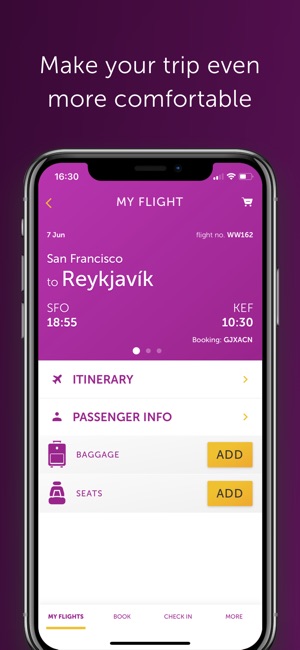 Wow Air On The Iphone Screenshots