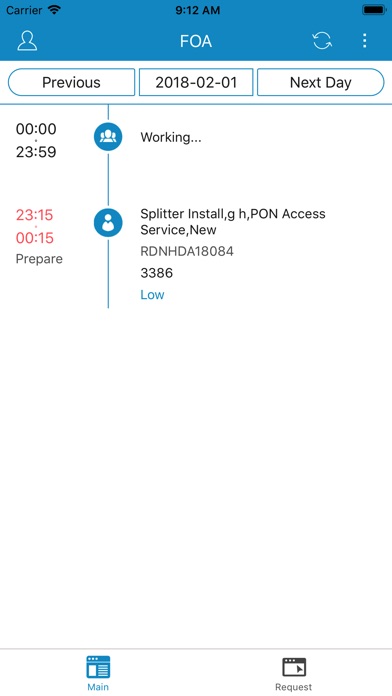 ITC FTTH FOA screenshot 2