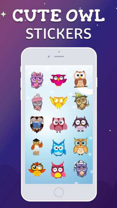 Cute Owl Emojis screenshot 2