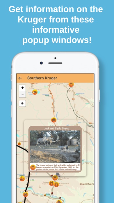 Kruger Map App screenshot 2
