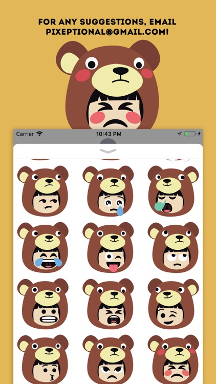 Bear Emoji - Cute Stickers