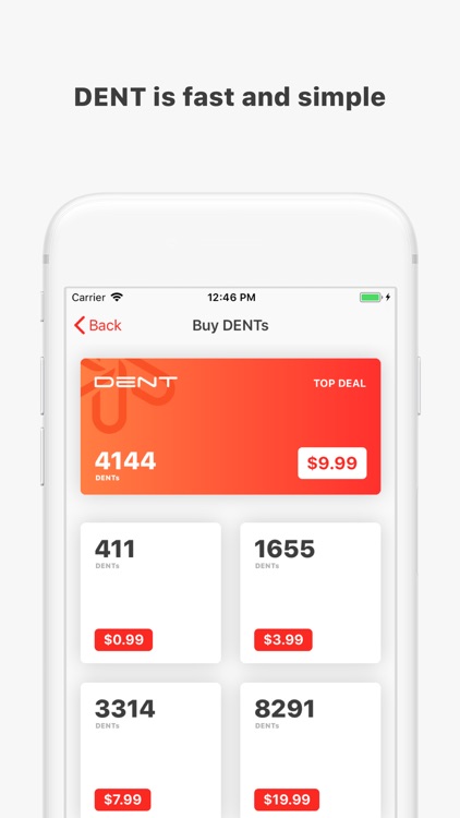 DENT - Send mobile data top-up