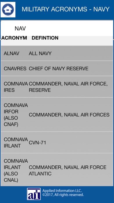 Military Acronym Ref. Guide screenshot 2