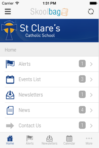 St Clare's Catholic School Burdell - Skoolbag screenshot 2