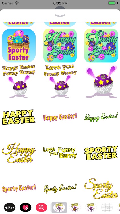 Easter Golf Stickers