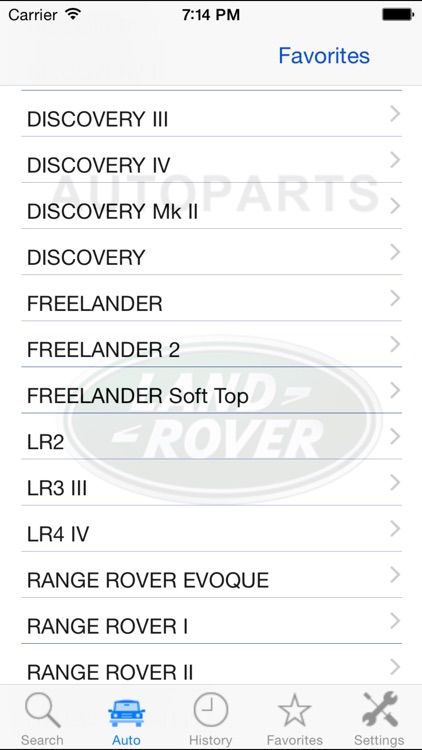 Autoparts for Land Rover