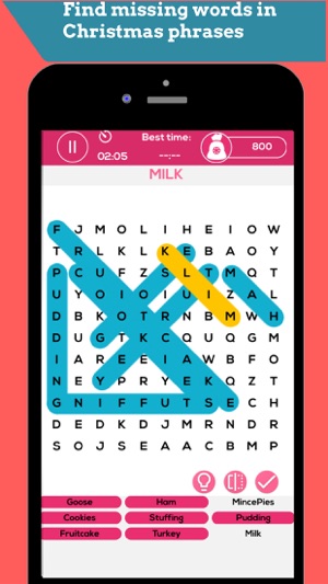 Christmas Words Search Puzzle(圖4)-速報App