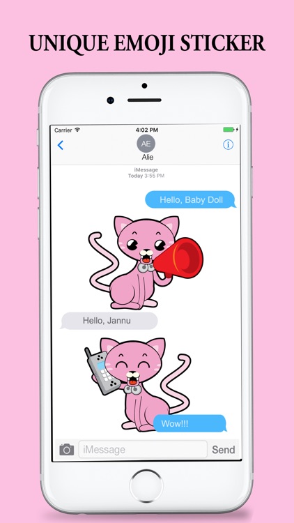 Pink Partner Stickers for iMessages screenshot-3