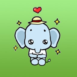 Cute Little Elephant Sticker