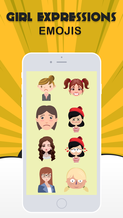 Girls Expression Emoji screenshot 2