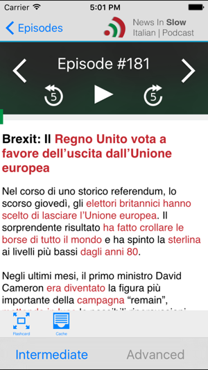 News in Slow Italian(圖2)-速報App