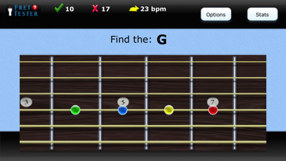 Fret Tester - Learn Notes for Guitar, Bass, and Mandolin Screenshot 2