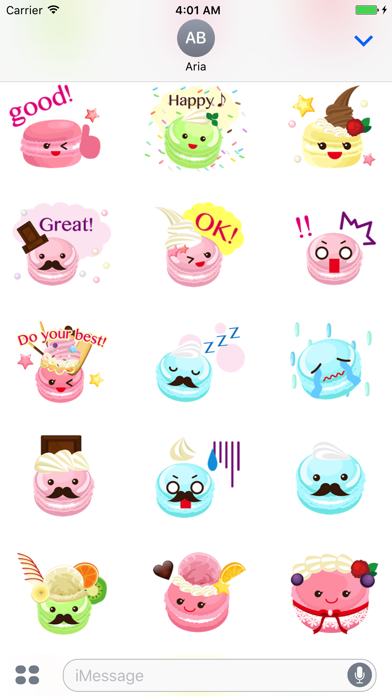 Sweet Macaroon Sticker screenshot 2